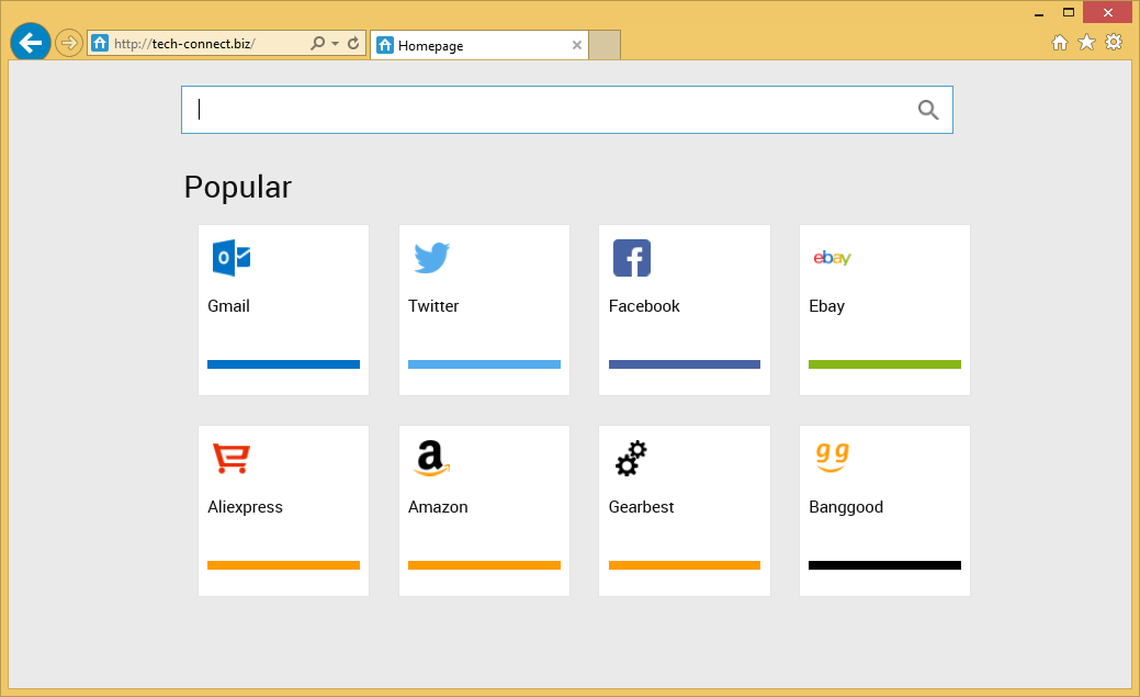 Rimuovere Tech-connect.biz Virus