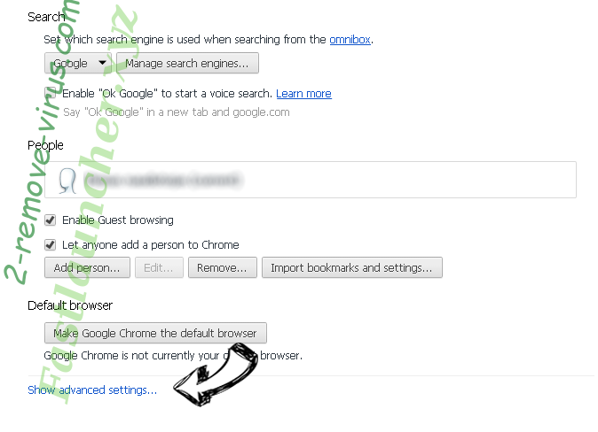 jamBox Search Chrome settings more