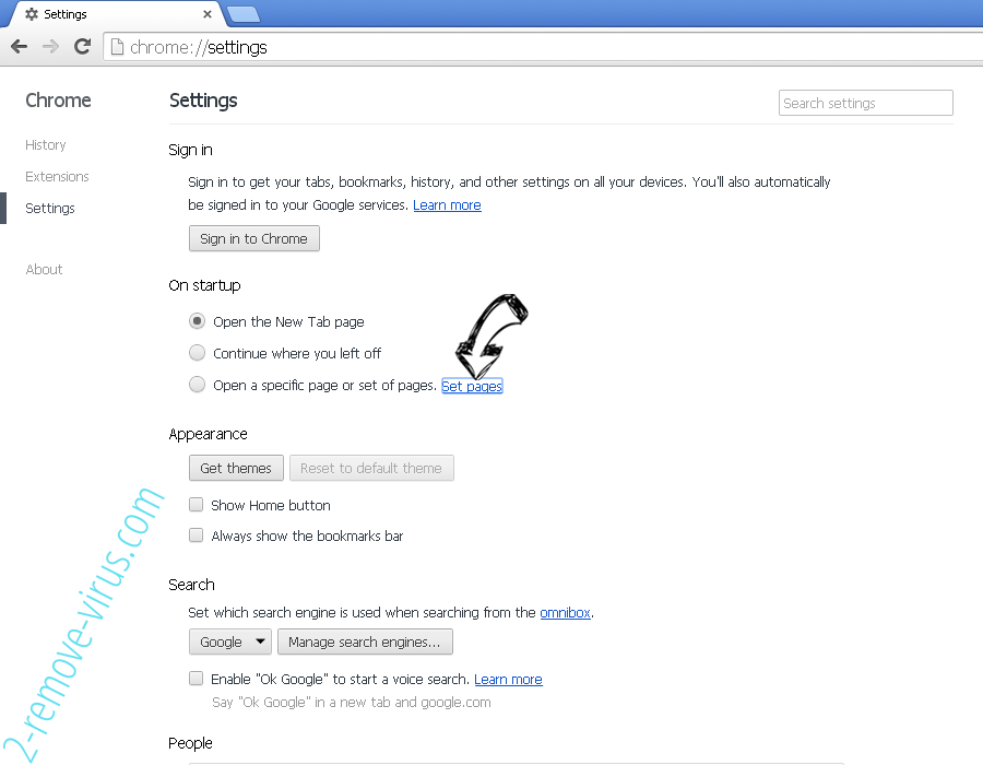 Govome4.insppartner.com Chrome settings