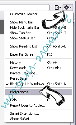 Tech-connect.biz Virus Safari menu