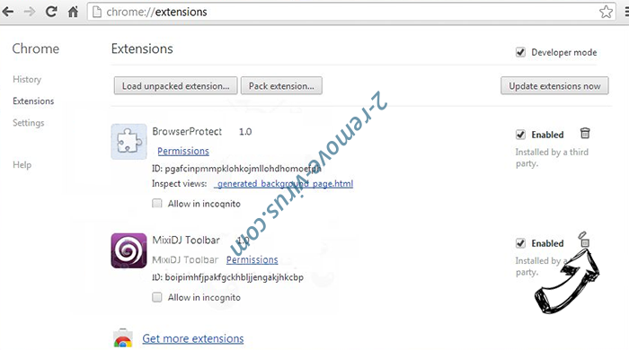 Browsefox Chrome extensions remove