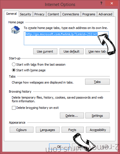 Searchpage.com Virus IE toolbars and extensions