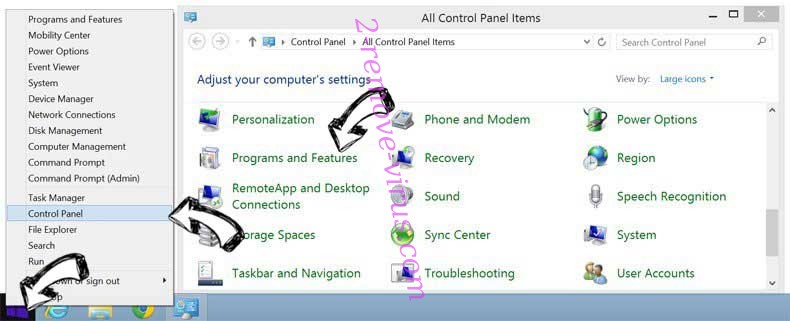 Delete Tonsharrensinjust.pro from Windows 8