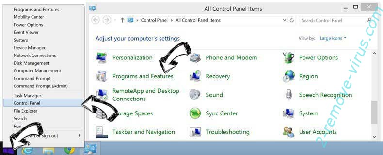 Delete Tech-Connect.biz from Windows 8