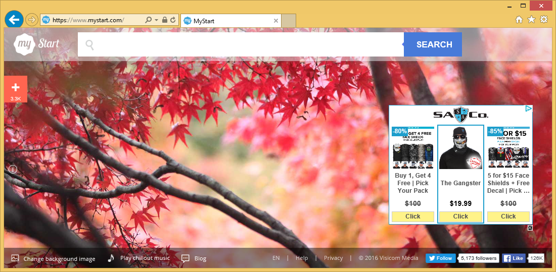 Rimuovere Mystart.com