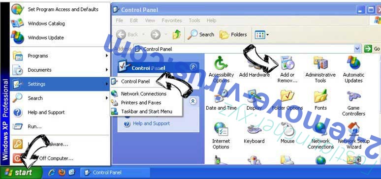 Remove Chill-Tab.com from Windows XP