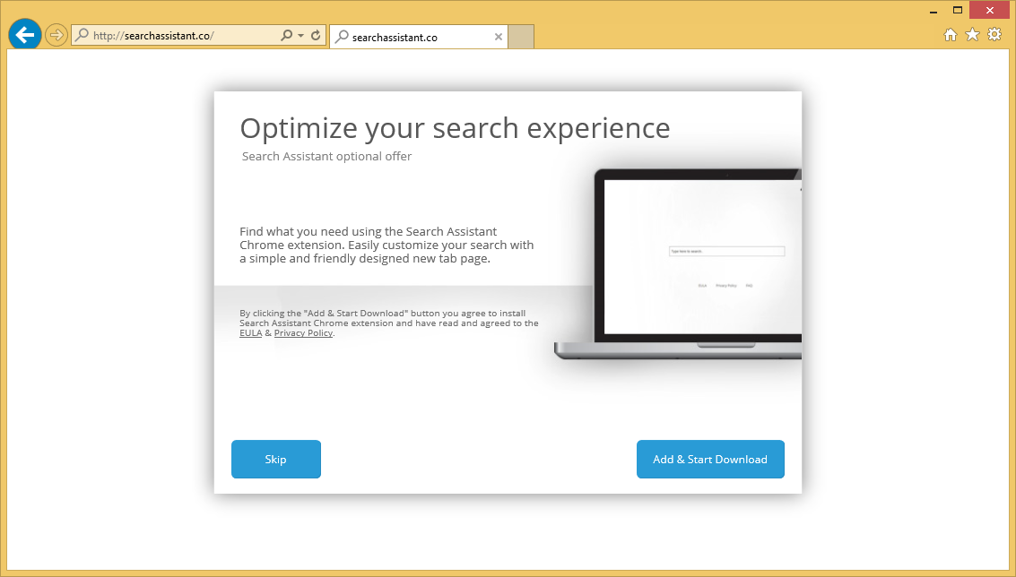 Rimuovere searchassistant.co