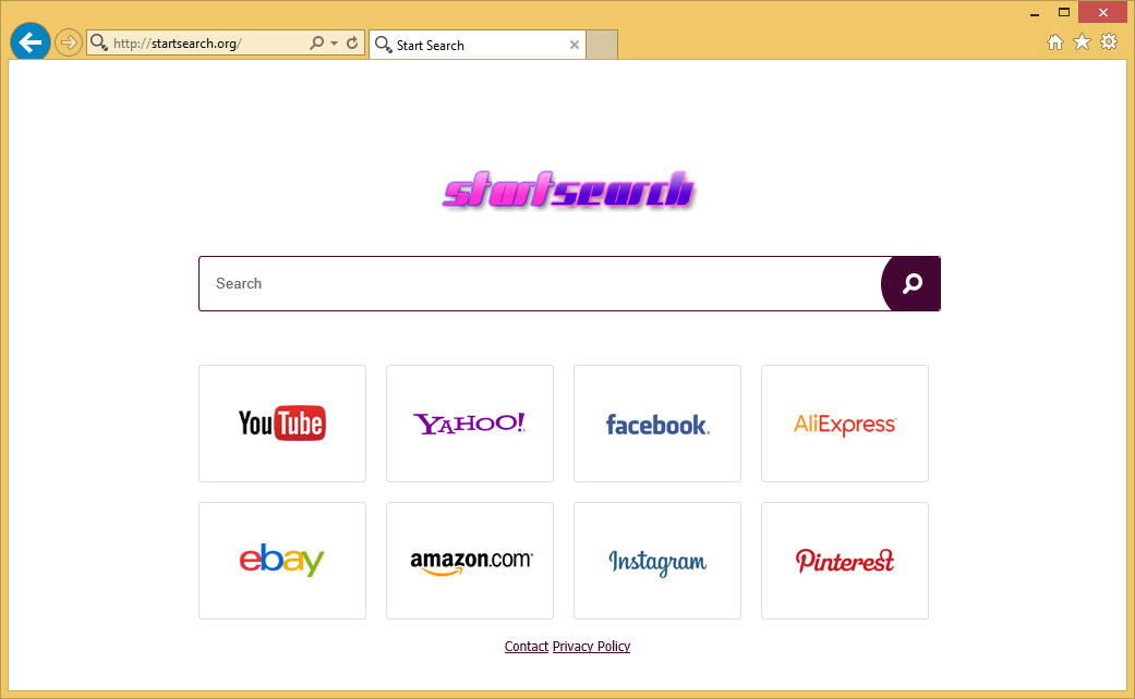 Rimuovere Startsearch.org