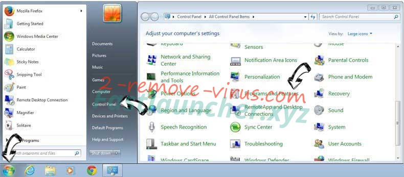 Uninstall Vikolidoskopinsk.info virus from Windows 7