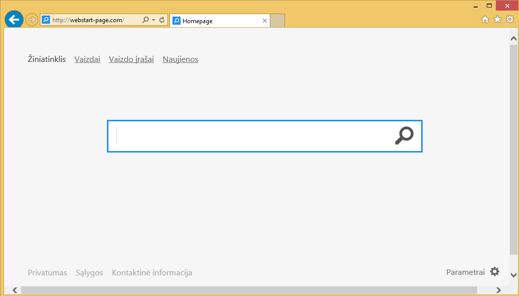Rimuovere Webstart-page.com