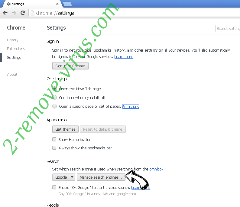 VPNTop Adware Chrome extensions disable