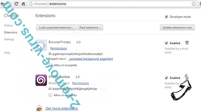 Dlargerymiachr.pro pop-ups Chrome extensions remove