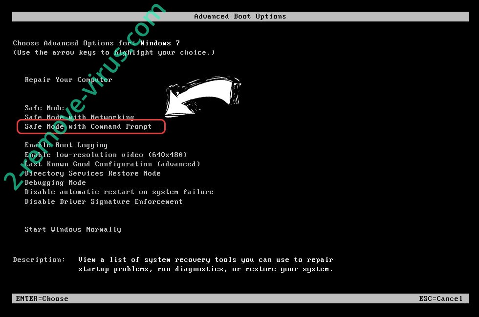 Windows boot menu - command prompt