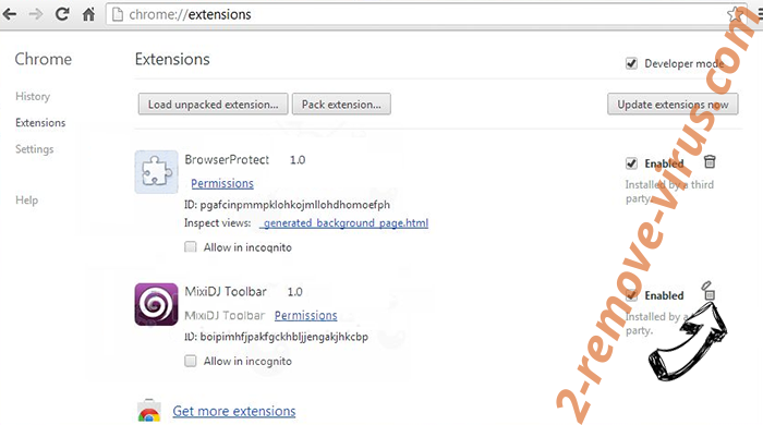pushs-veriprt.com Chrome extensions remove