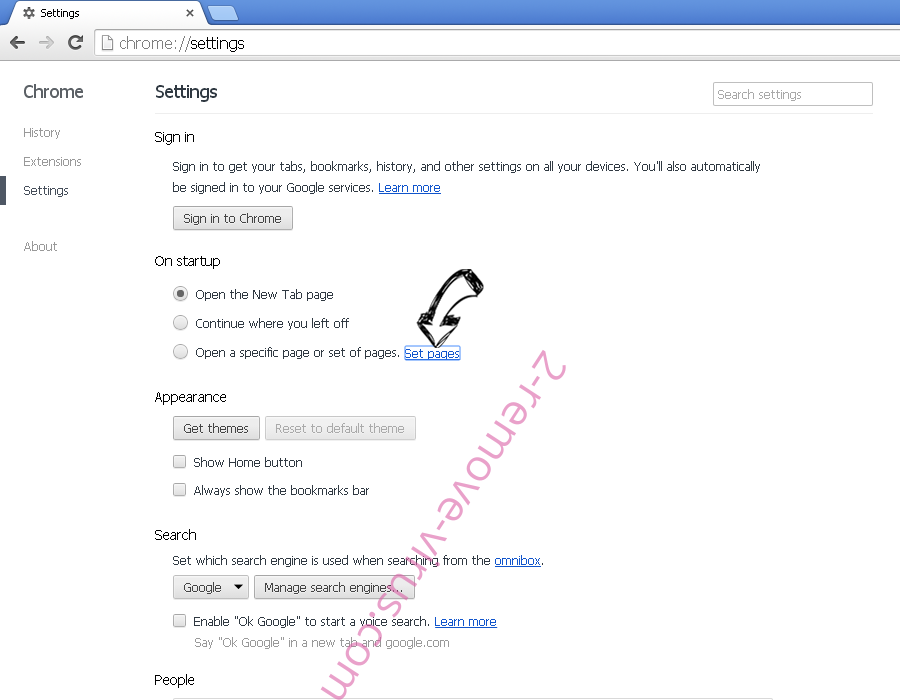 Email Helper App Chrome settings