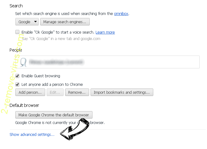 Email Helper App Chrome settings more
