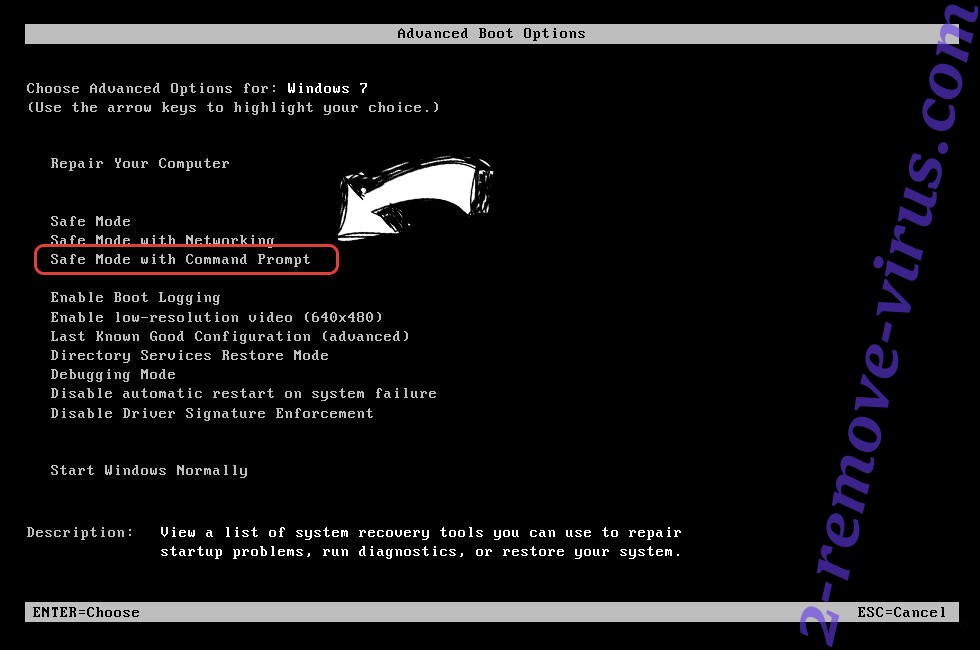 Windows boot menu - command prompt