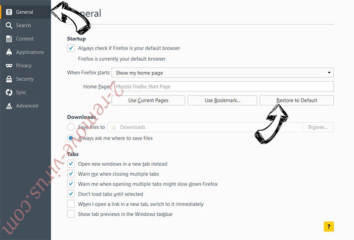 Internet Explorer Critical ERROR Firefox reset confirm