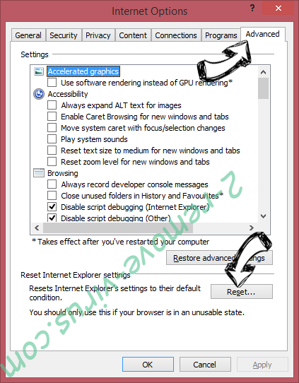 Apple Security Alert Scam IE reset browser