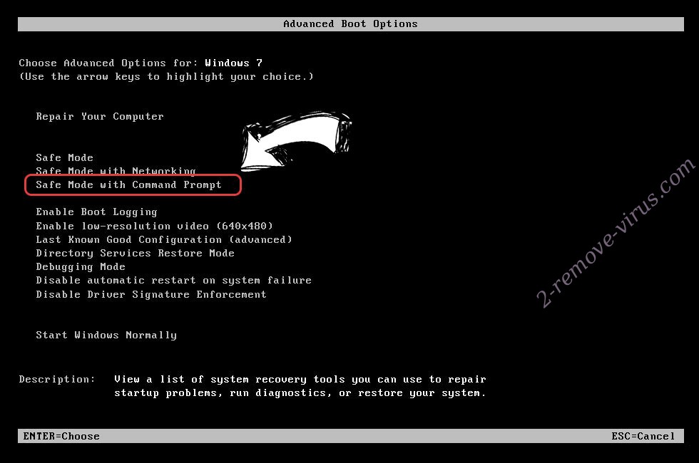 Windows boot menu - command prompt