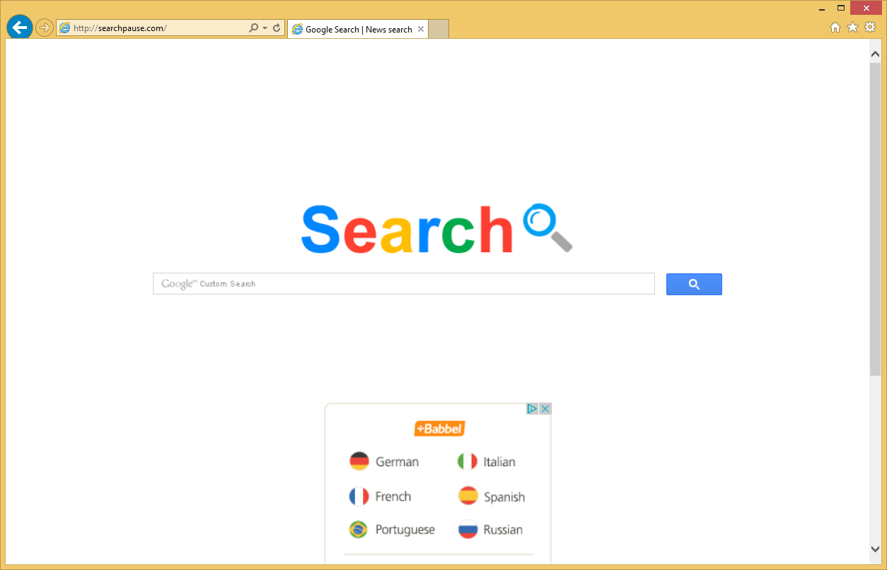 Odstranění Searchpause.com
