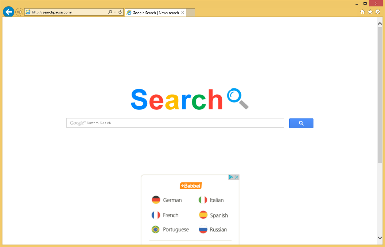 กำจัด Searchpause.com