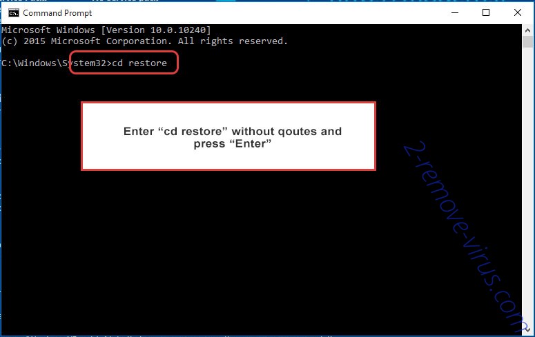 Uninstall Entfernen .Maql file Ransomware - command prompt restore