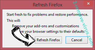 WeeklyWeather Firefox reset confirm