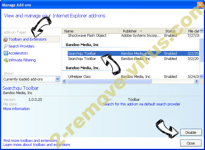 Pronto Baron search IE toolbars and extensions