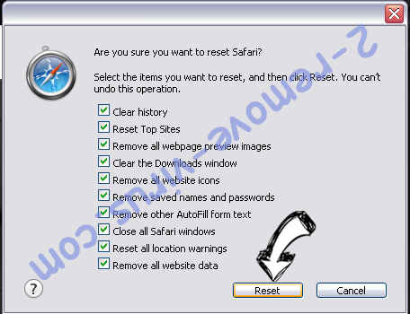 Go.bonanzoro.com Safari reset