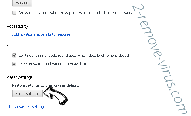 Search.cuttinsledge.com Chrome advanced menu