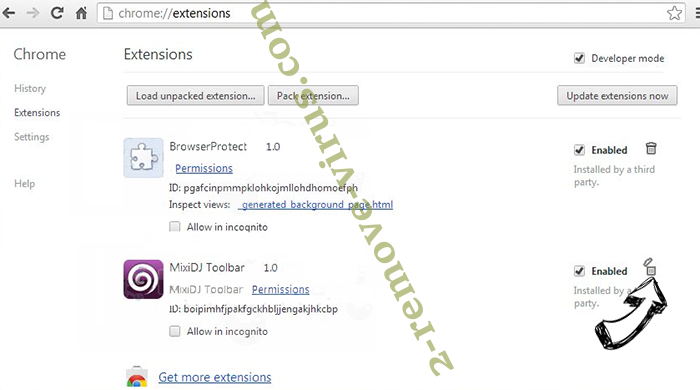 HowToBleases.xyz Chrome extensions remove