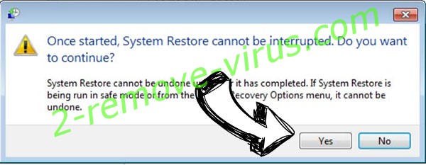 Qdla Ransomware removal - restore message