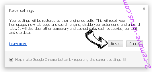 Search fort pro Adware Chrome reset