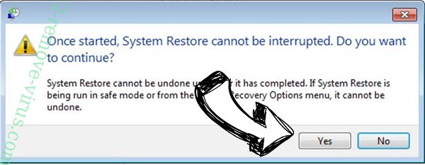 Pqgs Ransomware removal - restore message