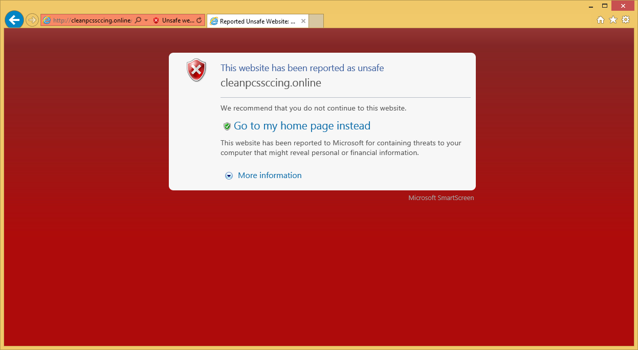 Rimuovere cleanpcssccing.online