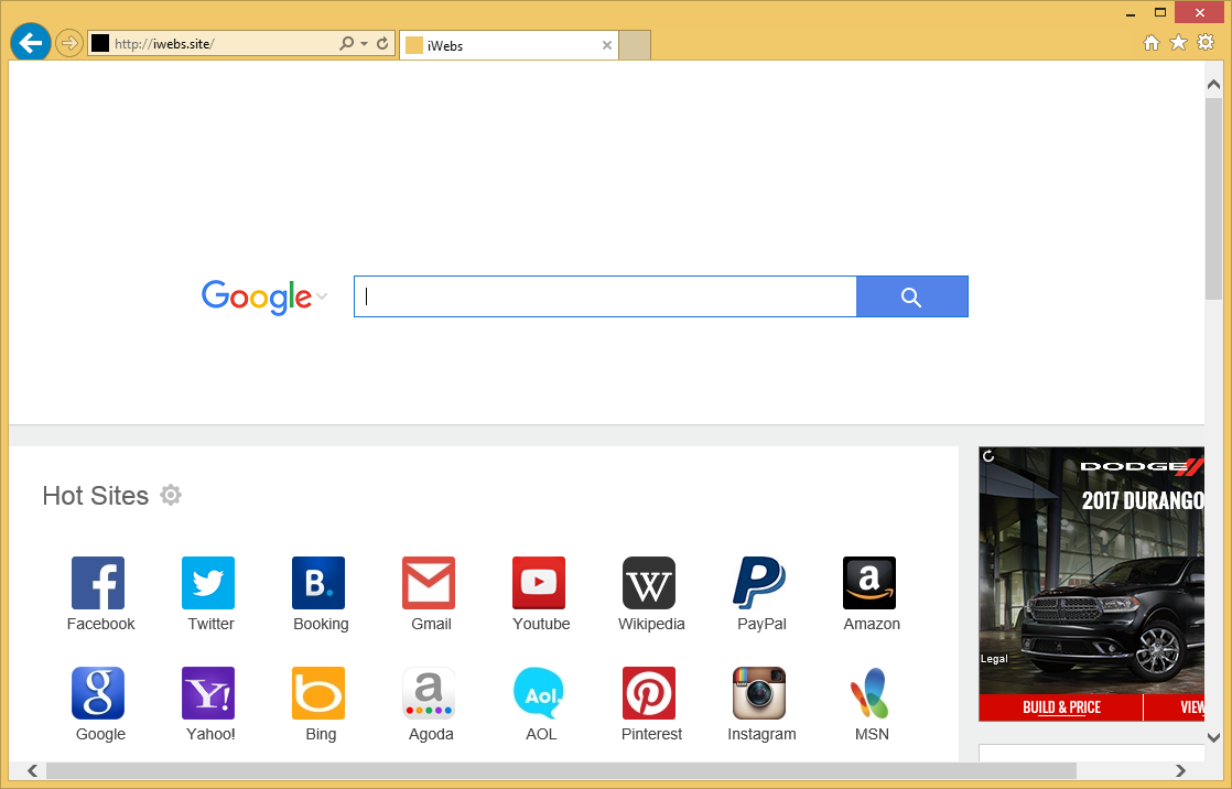 Rimuovere iWebs.site