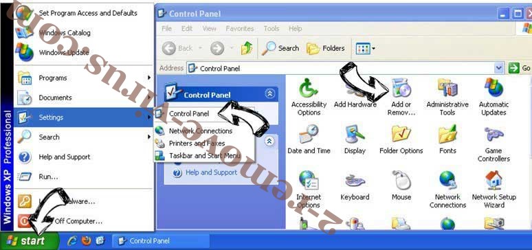 Remove Pronto Baron search from Windows XP