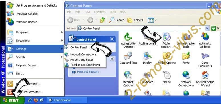 Remove mp3hub.com from Windows XP