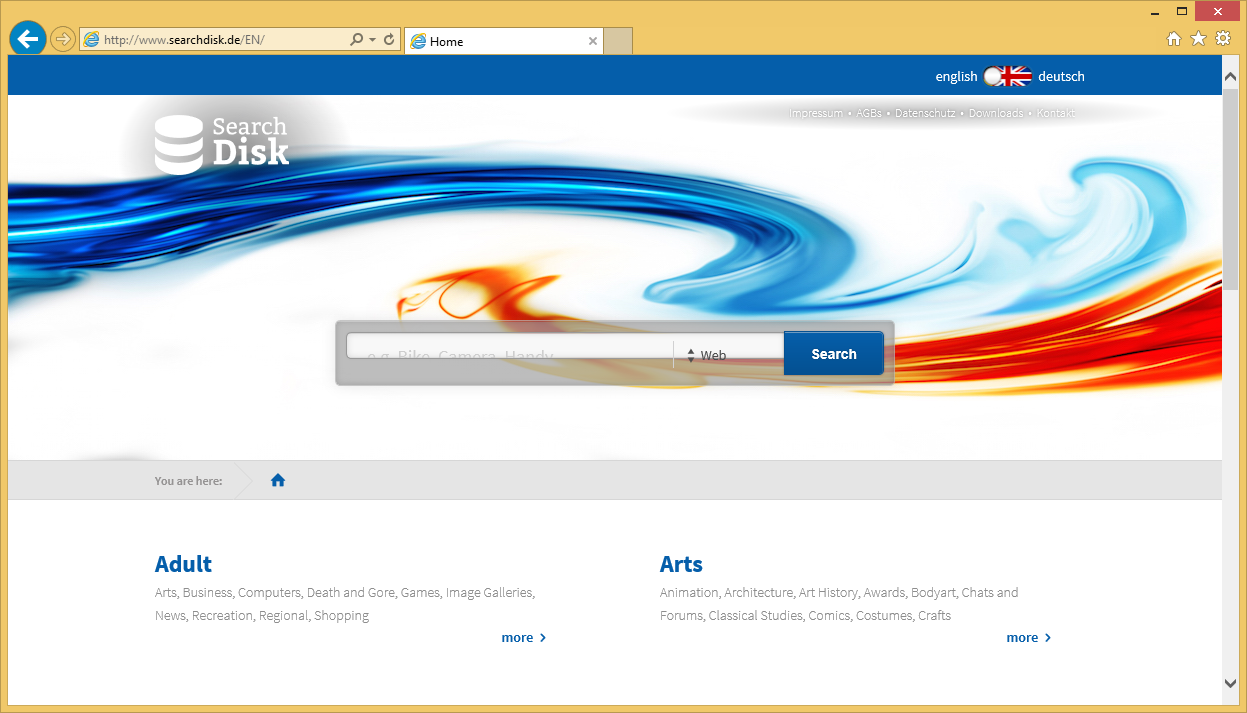 Rimuovere Searchdisk.de