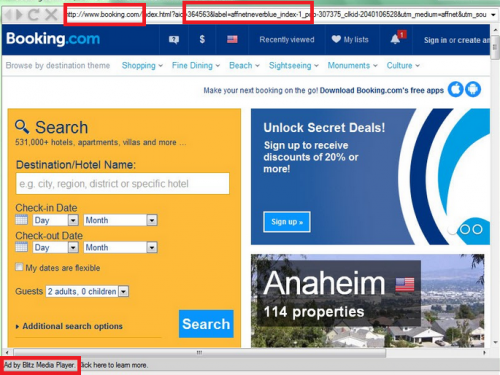 Booking.com Redirect verwijderen