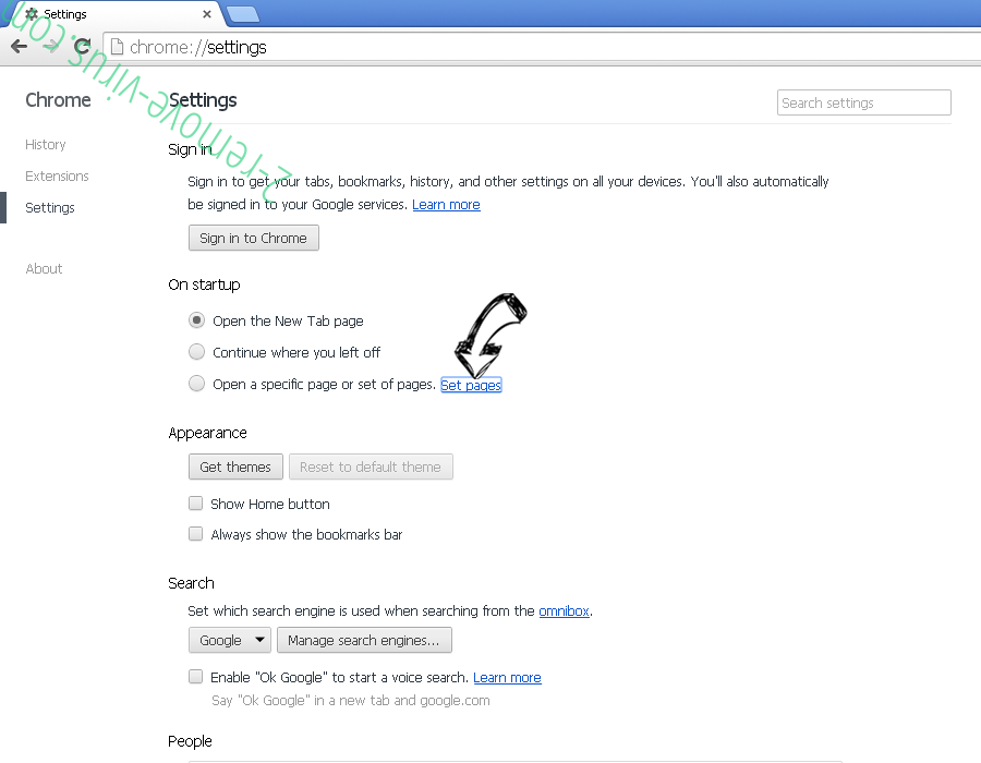 Screen Dream Toolbar Chrome settings