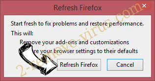 MySearchency.com Firefox reset confirm