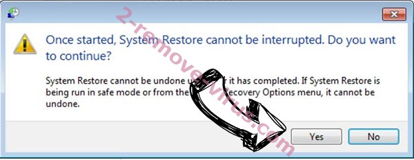 Righ File-locking Virus removal - restore message