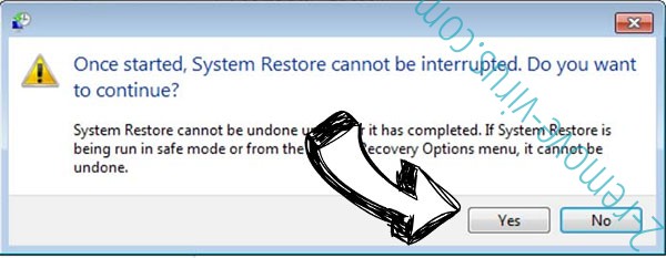 .RedRum extension ransomware removal - restore message