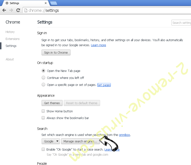 Piet2eix3l.com Chrome extensions disable