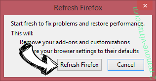 PrimaryServiceSearch adware Firefox reset confirm
