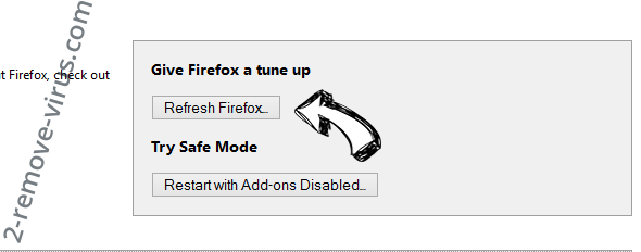 PrimaryServiceSearch adware Firefox reset