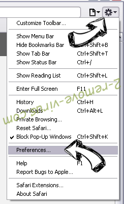 Event Monitor by SYS SECURE PC SOFTWARE Safari menu