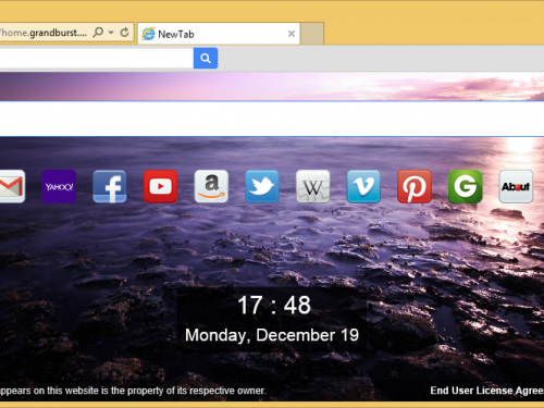 Home.grandburst.com rimozione